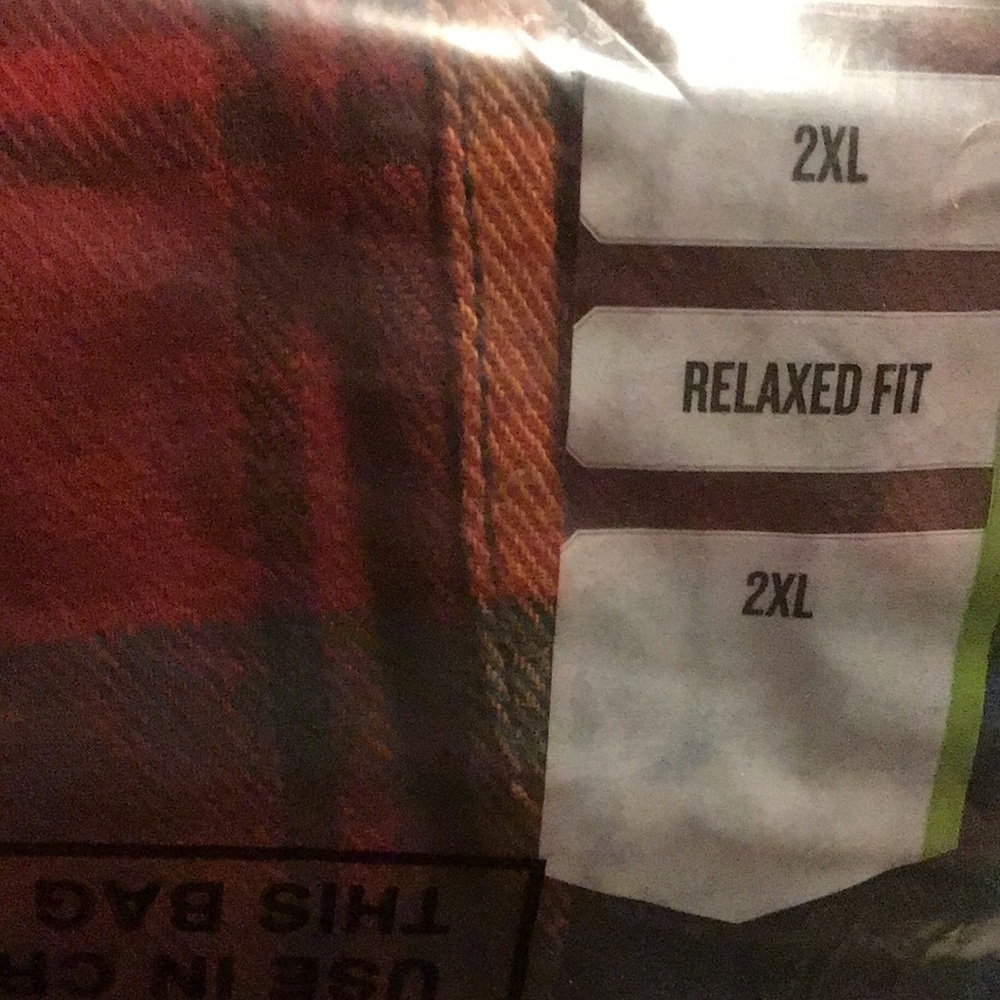 Duluth Trading Flannel Shirt Men's 2XL Red Plaid RELAXED FIT (New With Tags) - Picture 6 of 6